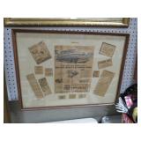 FRAMED CAR ADVERTISMENT PIECE