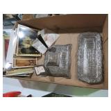 COLL OF ATHENS GREECE TRINKET TRAY, STAMPS, & MISC
