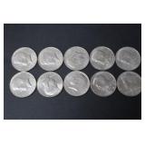 (10) KENNEDY HALF DOLLARS