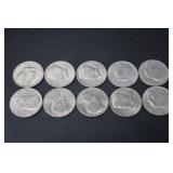 (10) BI-CENTENNIAL KENNEDY HALF DOLLARS