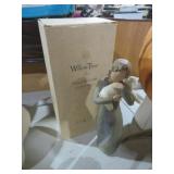 CARVED WILLOW TREE PEACE ON EARTH FIGURINE