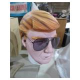 RUBBER DONALD TRUMP MASK WITH SUNGLASSES