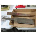 (2) HAND FORGED BLADES