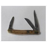 CROWING ROOSTER STOCKMAN 3 BLADE KNIFE
