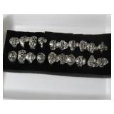 20 SKULL GOTH RINGS
