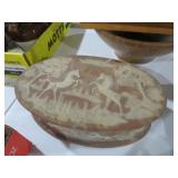 10IN MARBLED INCOLAY STONE TRINKET