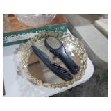 VINTAGE HAIR ACCESORIES AND MIRROR TRAY