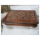 ORNATE LIFT TOP JEWELRY BOX