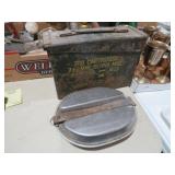 VTG AMMO BOX AND MESS KIT