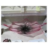 BEAUTIFUL VINTAGE AMETHYST GLASS ART BOWL