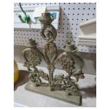 GREAT CAST IRON CANDLE HOLDER