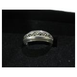 STERLING 925 MARCASITE RING SIZE 8