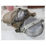 VINTAGE MILITARY CANTEEN AND MESS KIT