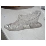 VINTAGE GLASS SHOE