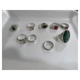 COLLECTION OF ESTATE FASHION RINGS