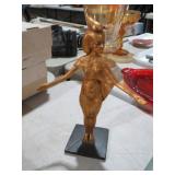 UNIQUE GOLD TONED EGYPTIAN FIGURE