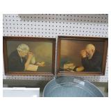 PAIR OF MAN AND WOMEN PRAYING PRINT