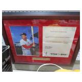 FRAMED STAN MUSIL PICTURE WITH COA