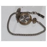 REMMINGTON EMBOSSED POCKET WATCH WITH CHAIN