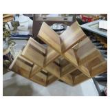 WOOD TABLE TOP WINE RACK
