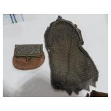 COLL OF 2 VINTAGE CLUTCH AND COIN CHANGE PURSE
