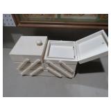 WOOD SEWING CABINET
