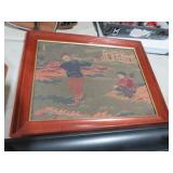 FRAMED GOLFERS TAPESTRY