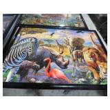 FRAMED ANIMALS AND BIRD PUZZLE