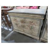 UNIQUE SOLID WOOD PAINTED 3 DWR CHEST