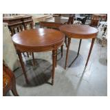 (2X) RD CARVED INLAID SIDE TABLEs