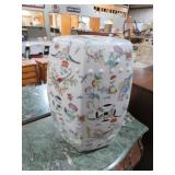 CERAMIC HANDPAINTED GARDEN STOOL