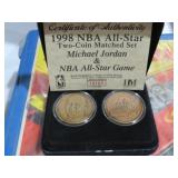 1998 NBA  ALL STAR MICHEAL JORDAN COIN SET