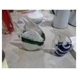 (2) MURANO STYLE ART GLASS FISH
