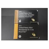 2011 US MINT QUARTER AND PRESIDENTIAL DOLLAR SET