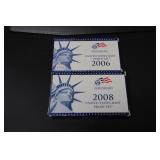 2006 AND 2008 UNITED STATES MINT PROOF SETS