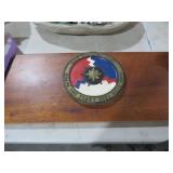 NINE SQUADRON EIGHT PLAQUE ON WOOD