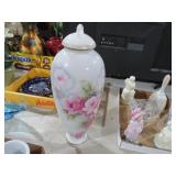 UCGC HAND PAINTED VASE WITH LID