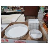 WHITE BAKING DISHES