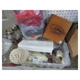 COLLECTION OF SEWING KIT AND CIGAR BOX