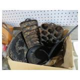 COLLECTION OF CAST IRON SKILLETS AND MUFFIN PANS