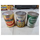 (3) VINTAGE OIL CANS
