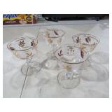 VINTAGE GOLDEN FOLIAGE GLASSES