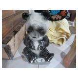 VINTAGE CERAMIC HERITAGE CHINA  PANDA  DECANTER