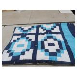 HANDSEWN FULL SIZE BLOCK QUILT