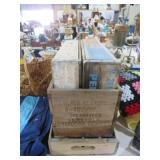 COLLECTION OF VINTAGE WOOD BEVERAGE ADV CRATES