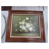 FRAMED STILL LIFE ON CANVAS