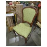 CARVED PADDED SEAT & BACK CHAIR