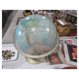 VINTAGE WORLD GLOBE ON STAND