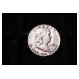 1955 FRANKLIN SILVER HALF DOLLAR