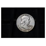 1957 D FRANKLIN SILVER HALF DOLLAR